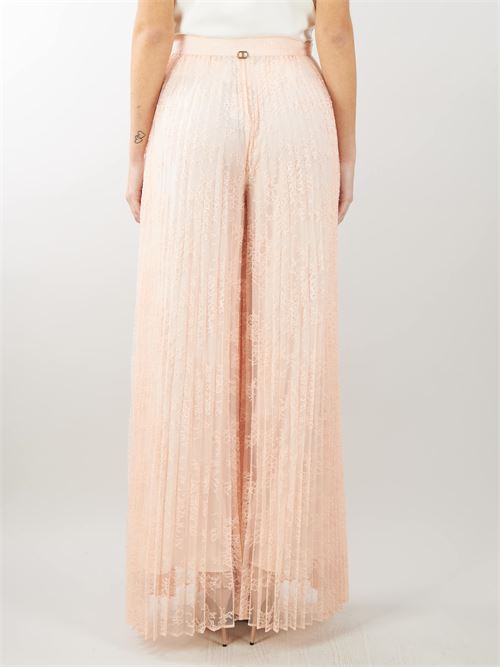 Pleated lace palazzo trousers Twinset TWIN SET | Pants | TP2354178